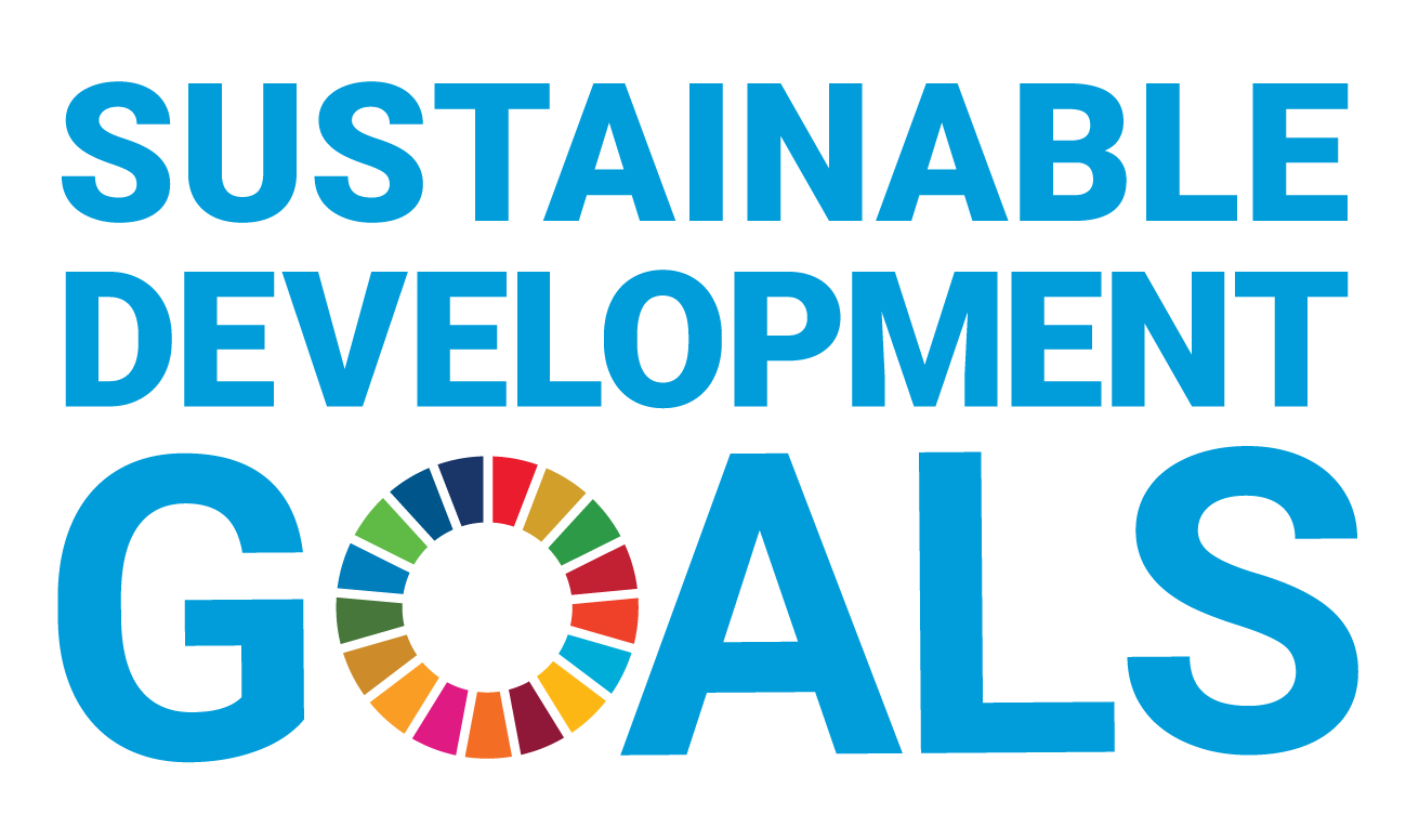 Ziele für nachhaltige Entwicklung Blauer Text