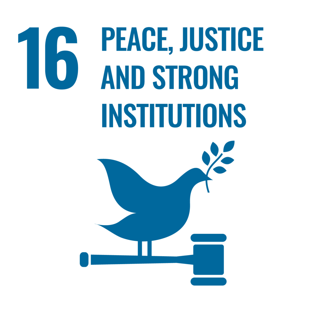 Goal 16: Peace, justice and strong institutions
